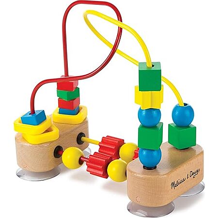 Prime Members: Melissa & Doug First Bead Maze Wooden Educational Toy w/ Suction Cups $12.49 + Free Shipping