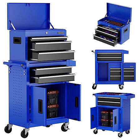 20" WORKPRO 5-Drawer Rolling Tool Chest w/ Sliding Drawer & Removable Organizer $150 + Free S&H