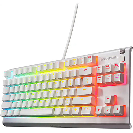 SteelSeries Apex 3 TKL Wired Membrane Whisper Quiet Switch Mechanical Gaming Keyboard (White) $34.99 + Free Shipping