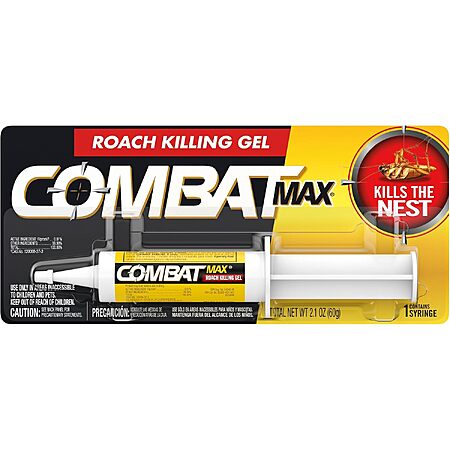 2.1-Oz Combat Max Roach Killing Gel w/ Syringe Applicator $5.55 w/ S&S