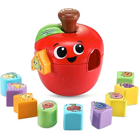 LeapFrog Spin & Change Apple Shape Sorter w/ 10 Shape Blocks $8.99 + Free Shipping w/ Prime or on $35+
