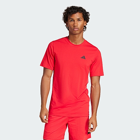 adidas Men's Train Essentials Feelready Training Tee (L or 2XL, Pure Ruby/Black) $7.20 + Free Shipping