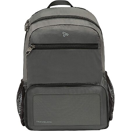 Travelon Anti-Theft Active Packable Backpack (Charcoal) $22.52 + Free Shipping w/ Prime or on $35+