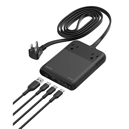 Prime Members: Belkin 140W GaN Charging Station w/ 2 AC Outlets, 3 USB-C & 1 USB-A $59.85 + Free S&H