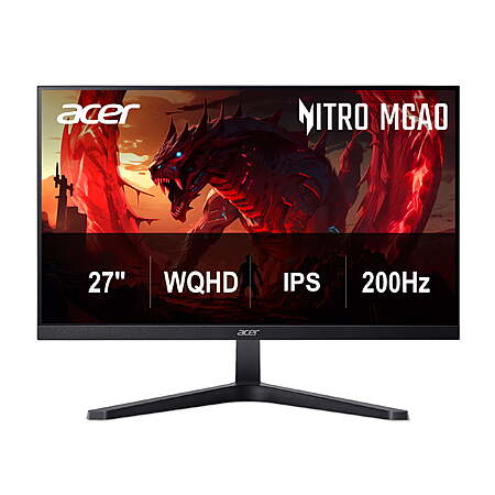 Acer Nitro 27" 2560x1440 WQHD IPS 200Hz Gaming Monitor (MGA270U) $135.00 + Free Shipping