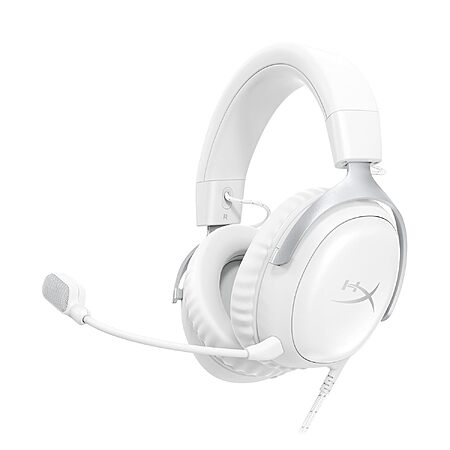 [Prime] HyperX Cloud III Wired Gaming Headset w/ 53mm Drivers & Detachable Mic (White) $56.04 + Free Shipping