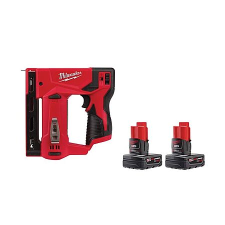 Milwaukee M12 3/8" 12V Crown Stapler w/ 2x 4Ah Batteries $149.99 + Free Shipping