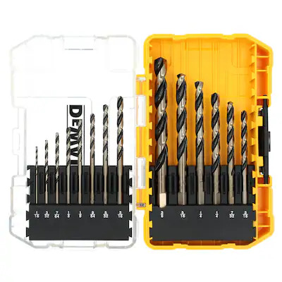 14-Piece DEWALT Black & Gold HSS Twist Drill Bit Set $9.98 + Free Store Pickup at Lowe's or Free Shipping on $35+