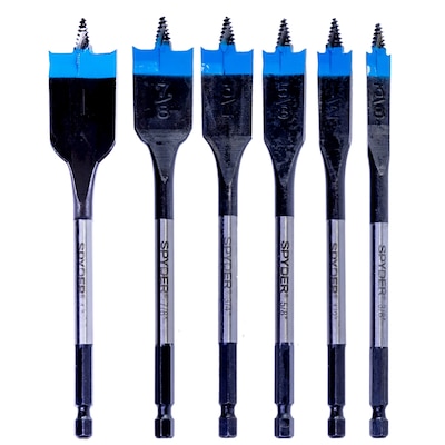 6-Piece Spyder Stinger 6" Woodboring Spade Bit Drill Set (11002) $9.98 + Free Store Pickup at Lowe's or Free Shipping on $35+