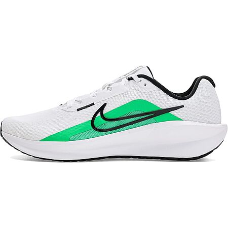 Nike Men's Downshifter 13 Sneaker (White/Black/Green Shock)