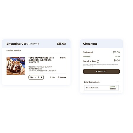 Nothing Bundt Cakes: BOGO Free Bundlets w code 2025 09 22