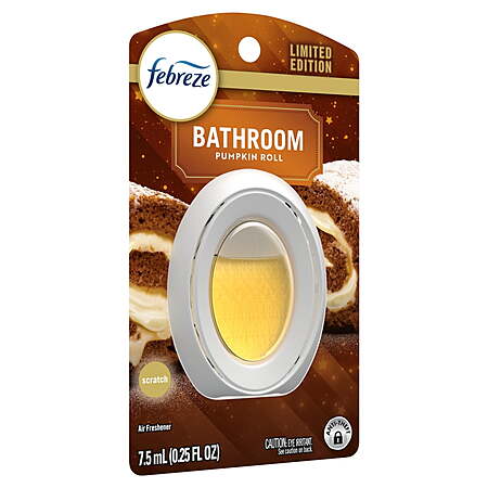 $2.50 WM Cash + Febreze Bathroom Air Freshener, Pumpkin Roll  $3.24