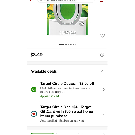 Febreze Bathroom Downy Air Freshener - 0.25 fl oz + more .98 AC $0.98