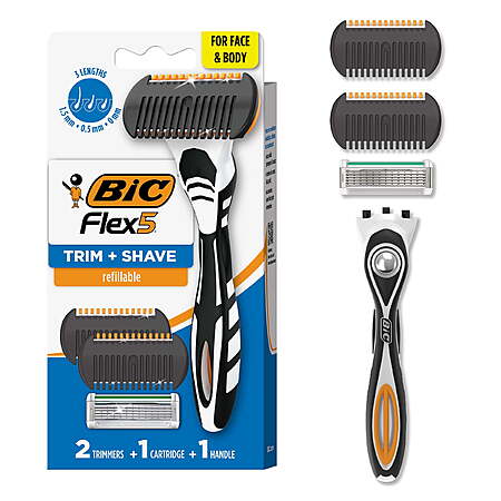 $3 WM Cash + BIC Flex 5 Trim and Shave Razor and Trimmer, 1 Handle, 1 Razors, 2 Trimmers $6.27