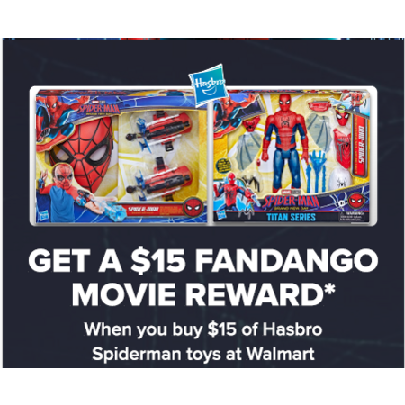Fandango: Buy $15 Hasbro Spider-Man toys at Walmart, Get $15 Fandango ...