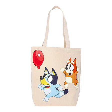 13.5" Women's Natural Canvas Tote Bag (Bluey, Harry Potter, SpongeBob & More) $5 each & More