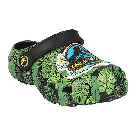 Jurassic World Toddler Boys Casual Black Clogs with Back Strap