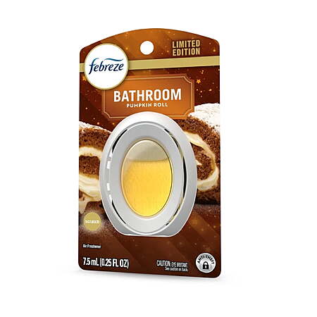 $2 WM Cash+ Febreze Bathroom Small Spaces Air Freshener, Pumpkin Roll Scent, 1 Count