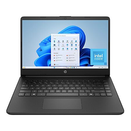 HP 14 inch Laptop, HD Display, Intel N150, 4 GB RAM, 128 GB UFS