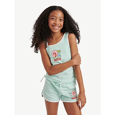 SpongeBob X Justice Girls One Shoulder Tank $4.95+, Boys Shirt