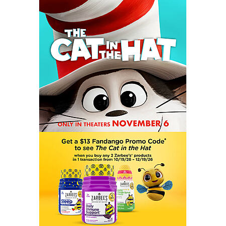 Fandango Cat in the Hat Movie Promos: $5 off code for RealD 3D tix; Buy ...