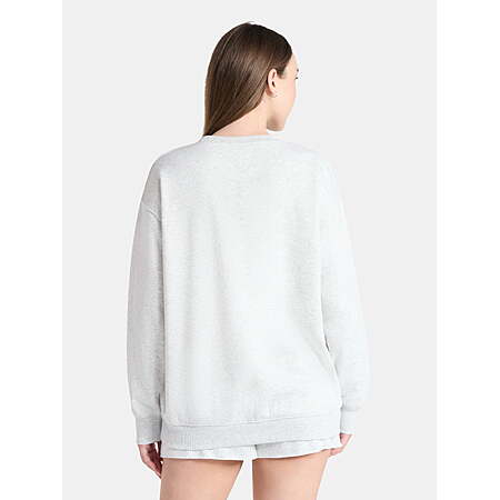 No Boundaries Oversized Fleece Sweatshirt with Long Sleeves, Women's $2.84+