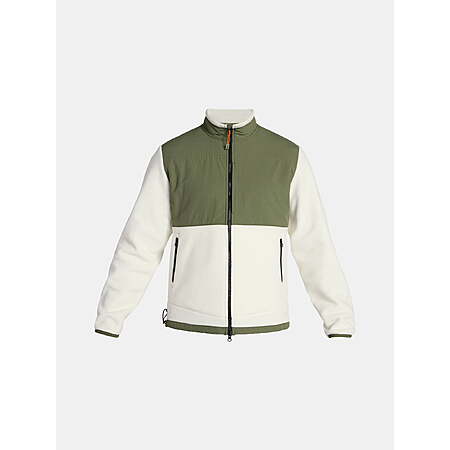 Ozark Trail Men's and Big Men's Mix Media Fleece Jacket, Size 3XL