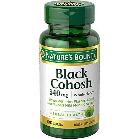 Nature's Bounty Black Cohosh Pills 60% Off