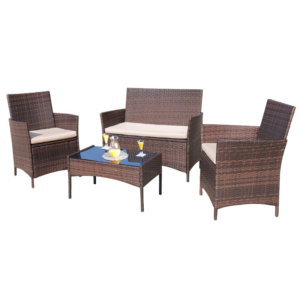Walmart - Walnew 4 Piece Outdoor Patio Furniture Set $168.87