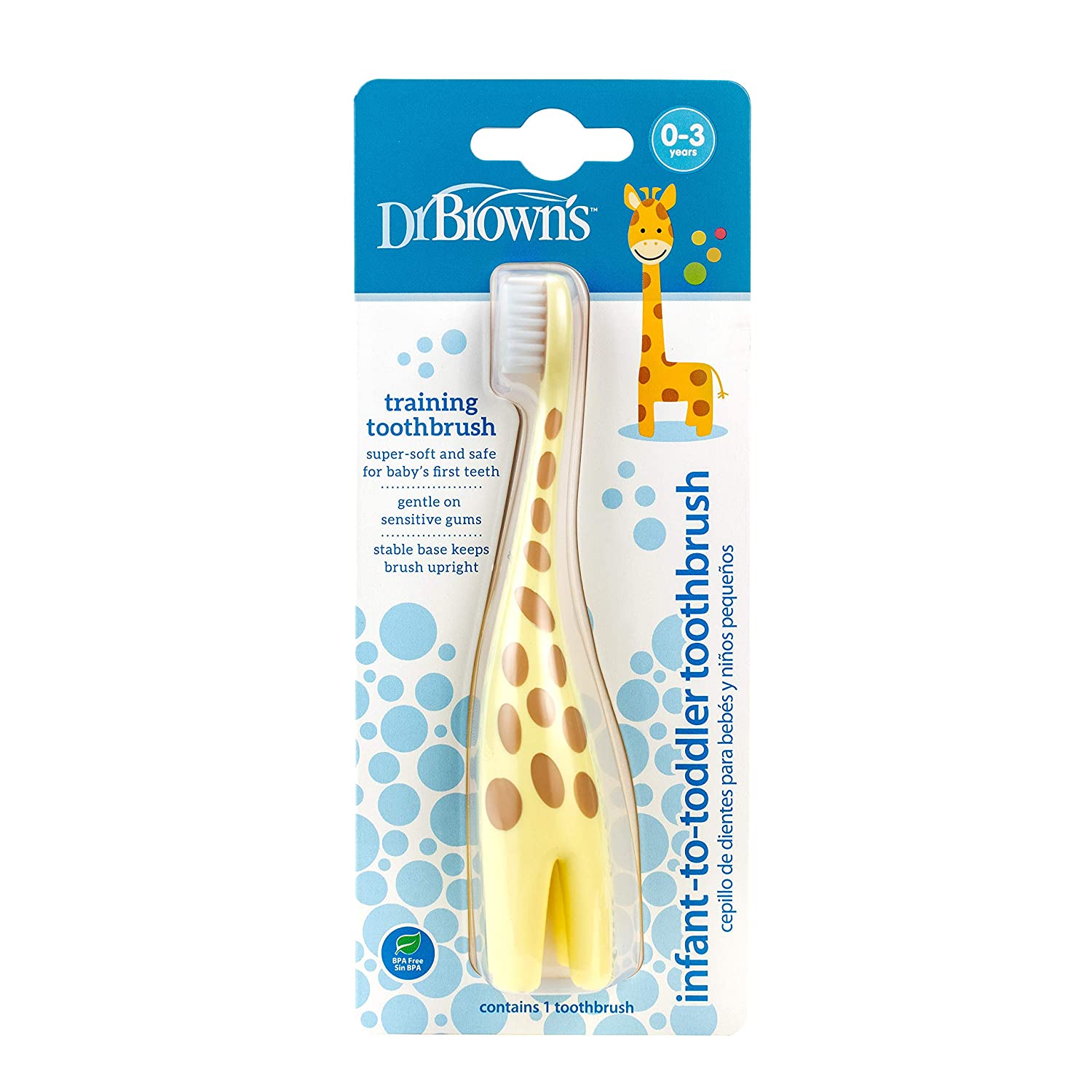 Amazon : Dr. Brown's Baby Toothbrush, Giraffe Infant-to-Toddler Toothbrush $3.99
