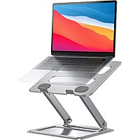 LORYERGO Adjustable Portable Laptop Stand (Silver, up to 17.3" Laptop) $11.97 + Free Shipping