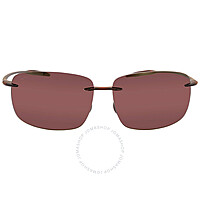 Maui Jim Sunglasses: Unisex Breakwall HCL Bronze Wrap Sunglasses