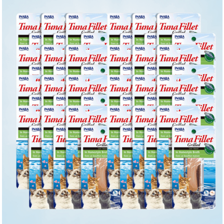 48-Pack 0.52oz or 0.90oz INABA Hand-Cut Grilled Fillet Cat Treats (Various Flavors) $20 + Free Shipping