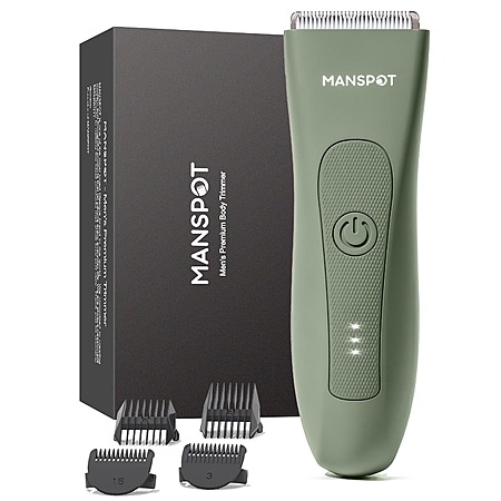 MANSPOT Manscape Rechargeable Wet/Dry Body Hair Trimmer for Men & Women (Green) $20 + Free Shipping
