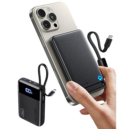 2 x INIU 45W Powerbanks: Qi2 Certified MagSafe 10000mAh + 20000mAh w/ Built-In USB-C Cable Charger $36 + Free Shipping
