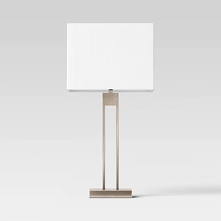 24" Threshold Window Pane Table Lamp w/ USB Port (Nickel) $20 + Free Shipping