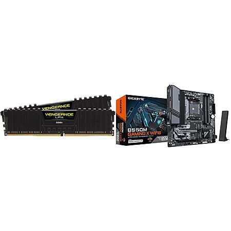 Bundles: Corsair 32 GB DDR4 Ram + Gigabyte B550M GAMING X WIFI6 Micro ATX AM4 Mobo $230 & More + Free Shipping