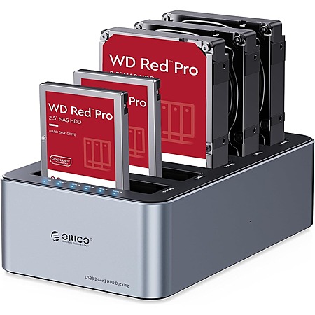 5-Bay ORICO USB-C Hard Drive Cloner/Duplicator Hard Drive Aluminum Docking Station $66 + Free Shipping