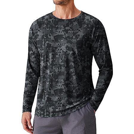 PINSPARK Men's UPF 50+ Long-Sleeve Shirt (Various Colors) $8 + Free Shipping w/ Prime or on $35+ $9