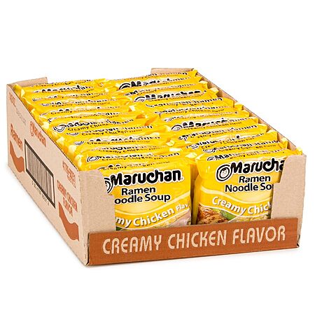 24-Count 3-Oz Maruchan Creamy Chicken Instant Ramen Noodles $4.30 w/ Subscribe & Save
