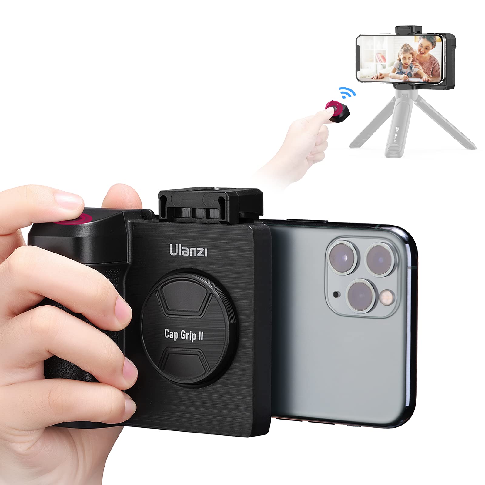 ULANZI Phone Camera Grips (Detachable Bluetooth Shutter, Tripod Mount, Cold Shoe) $5 / $10 AC shipped Amazon Prime