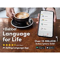 Babbel All Languages Lifetime Deal -$89.97 after LEARN2025 code - $89.97