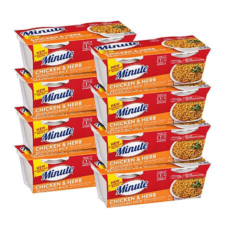 Minute Ready-to-Serve Chicken-and Herb-Flavored Rice, Microwavable Rice Cups, 8.8-Ounce Cups (Pack of 8) $7.96 @ Amazon