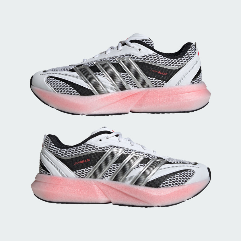 adidas Men's Lightblaze Glow Shoes (Cloud White/Core Black/Lucid Red) $43.80 + Free Shipping