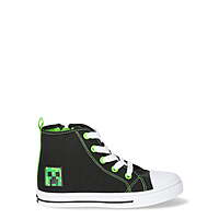 Minecraft Little & Big Kids' High-Top Sneakers (Black) $13 + Free S&H w/ Walmart+ or on $35+