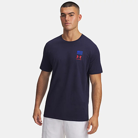 Under Armour Men's UA Freedom Flag Variation T-Shirt (Mod Gray, Navy) $9.20 & More + Free S/H