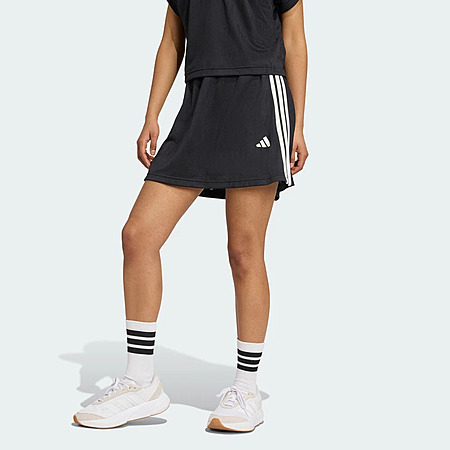 adidas Women's Stadium 3-Stripes Tennis Inspired Jacquard Skirt w/ Short (Black/Off White) $11.50 + Free Shipping