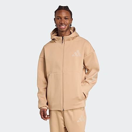 adidas Men's Z.N.E. Full-Zip Hooded Track Jacket (Warm Sandstone) $26.40 + Free Shipping