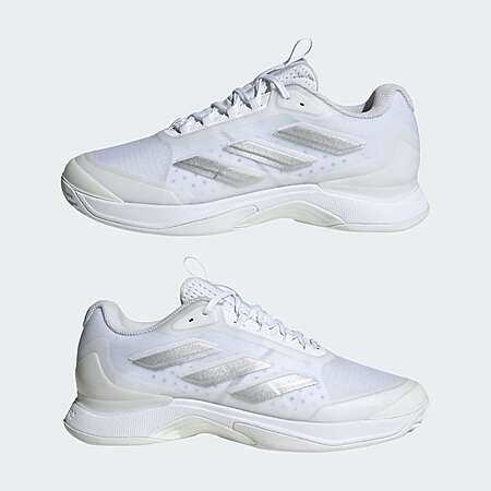 adidas Women's Avacourt 2 Tennis Shoes (Cloud White/Silver Metallic/Grey One) $41 + Free Shipping