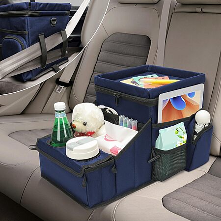 Wenrener Auto Backseat Organizer w/ Cooler/Warmer, 2-in-1 Tray, Cup Holders & 11 Storage Sections (2 colors) $13 + Free S/H w/ Prime or on $35+